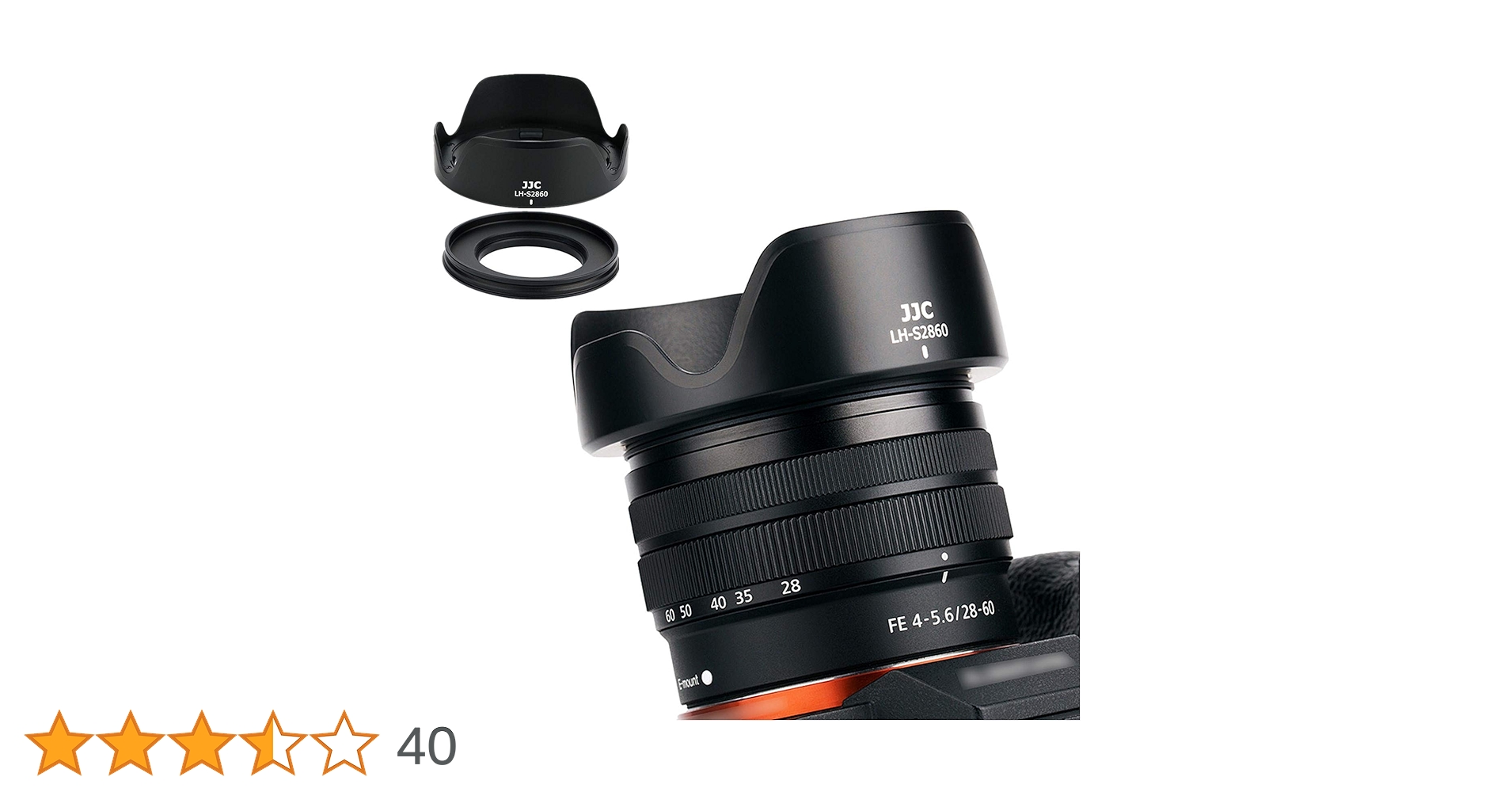 Amazon | JJC リバーシブルレンズフードシェードプロテクター