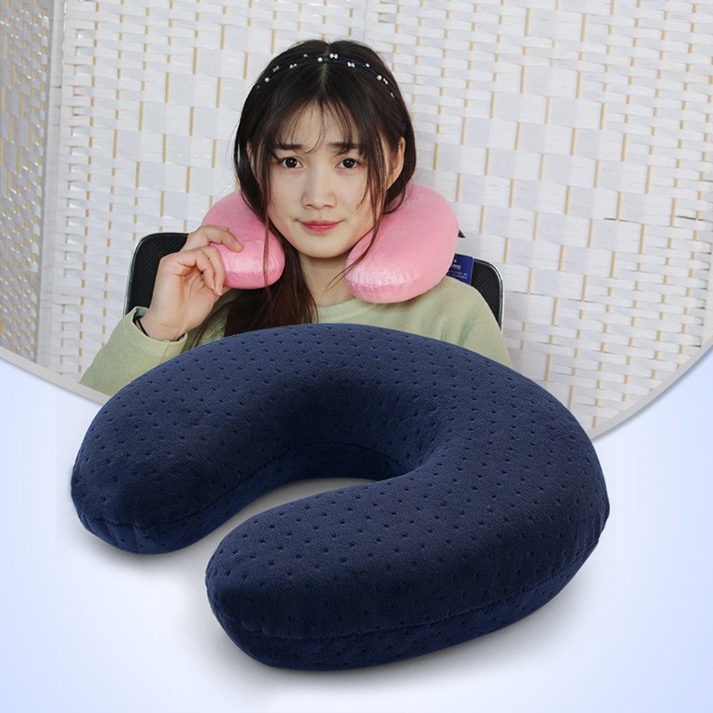 MINVOO Coussin Cou Voyage Coussin Avion Cou Tour De Cou Avion De Nuque en Mousse À