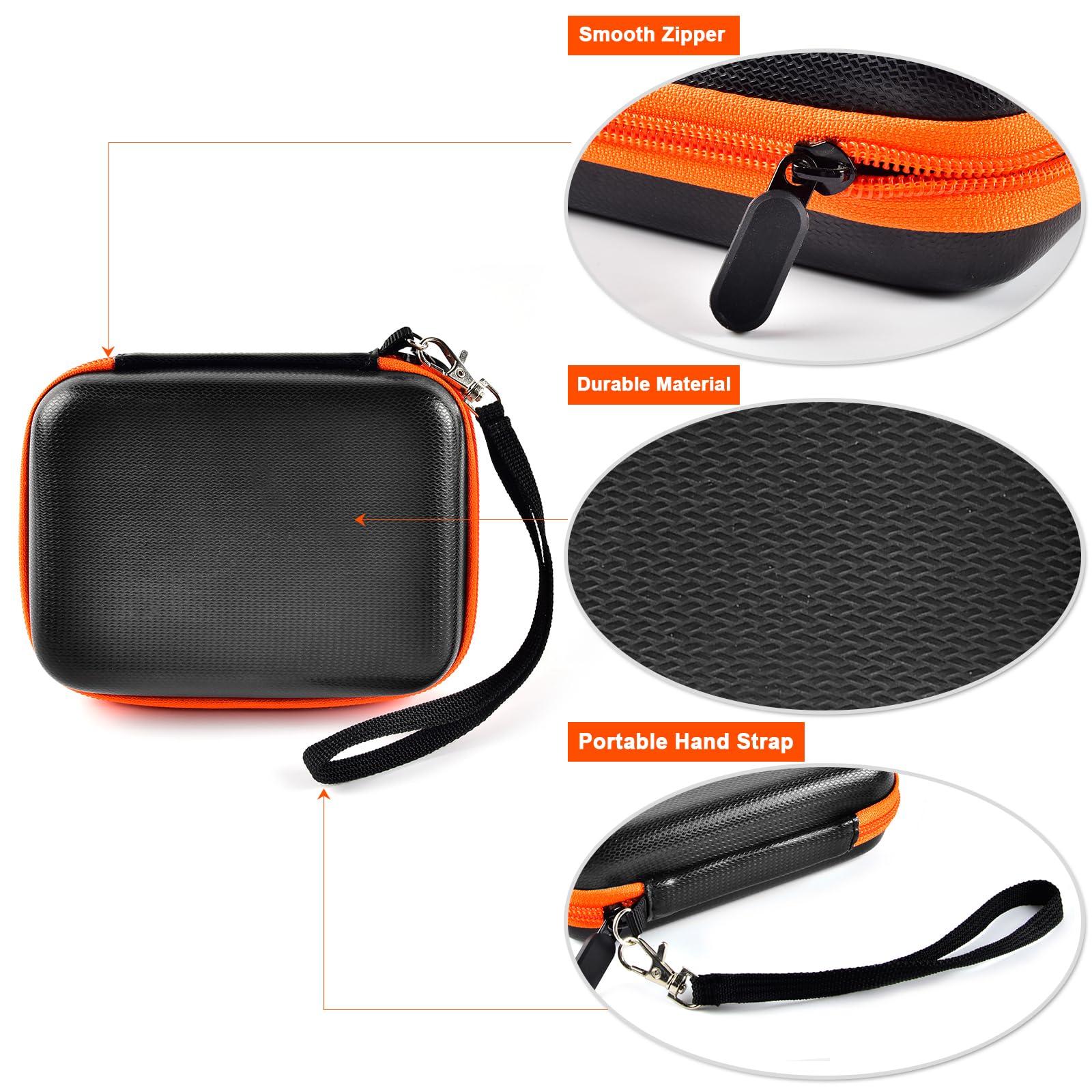 Custodia Per HDD Esterno LaCie Rugged - Borsa Protettiva Con Tasca Per Cavi, 6x4.64x1.81 Pollici - Foto 3