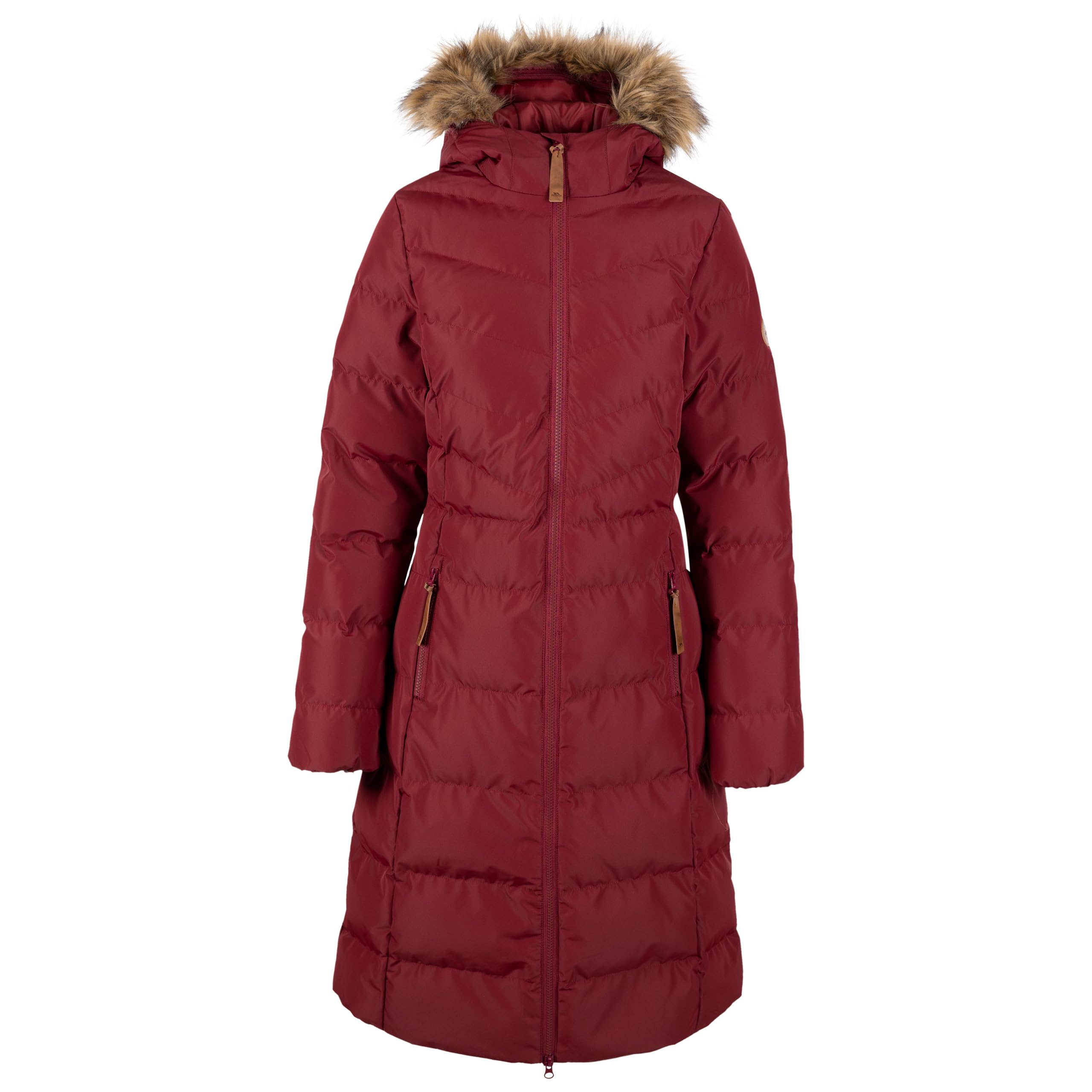Trespass Women's Dark Cherry Padded Casual Jacket Audrey In Size - 8