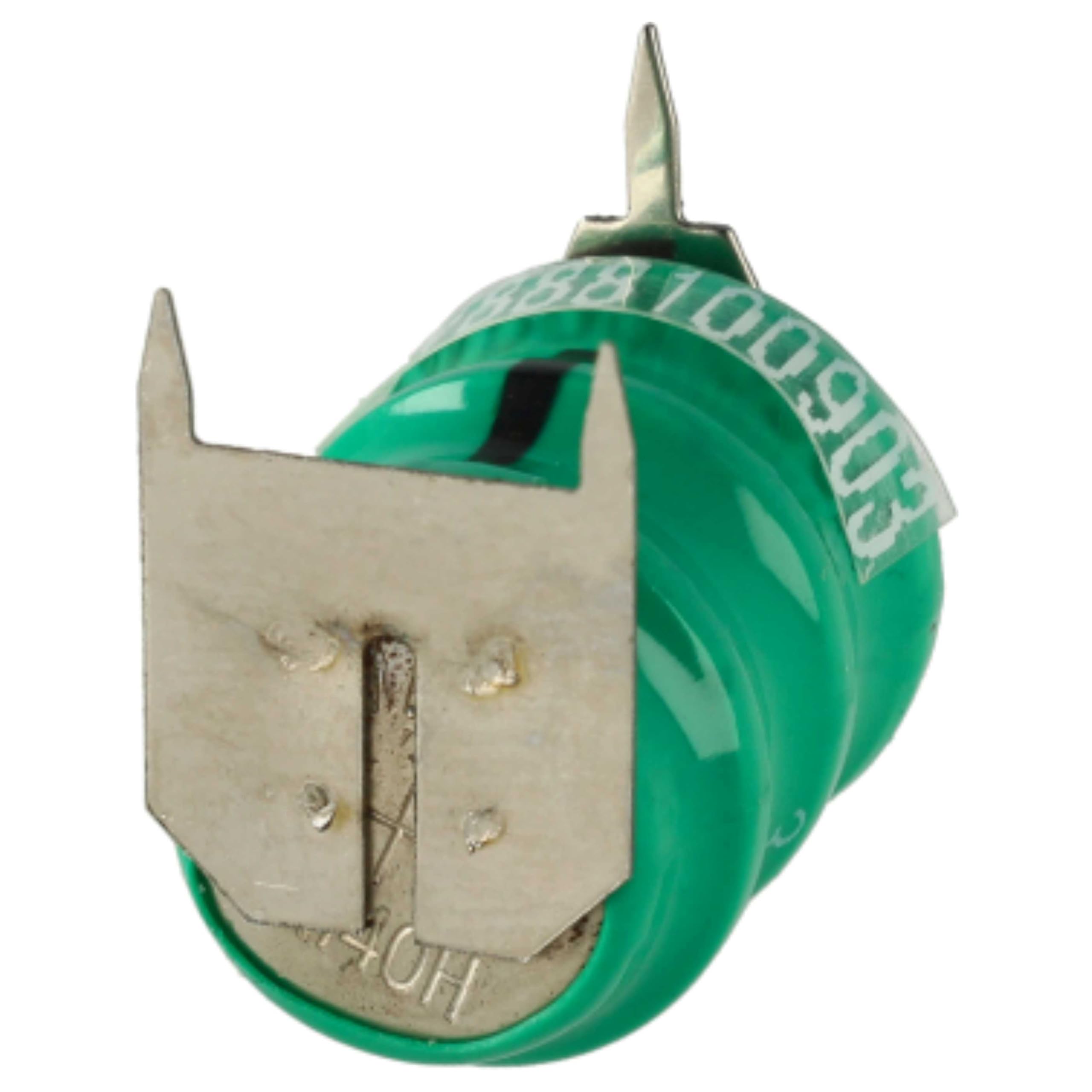 vhbw 10x NiMH Wymienna bateria guzikowa 3-pinowa Typ V40H 40mAh 3,6 V odpowiednia do akumulatorów modelarskich, lamp solarnych itp.