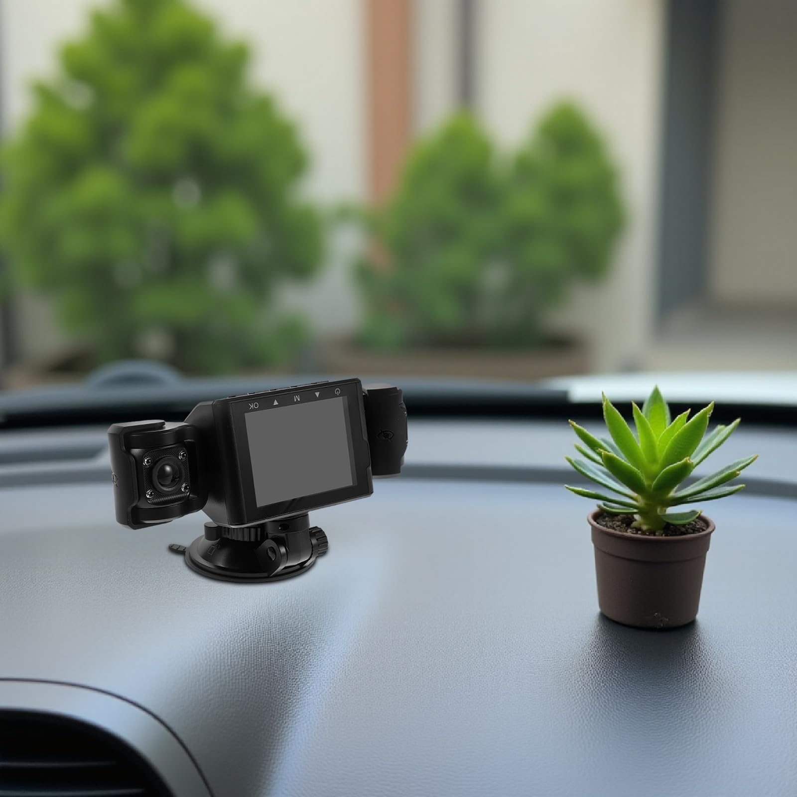 Cabilock Cámara de Tablero para Coche con Lente Gran Angular y Fácil Instalación, Material Abs Negro, Visión Nocturna y Modo de Estacionamiento para Seguridad Interior del Vehículo