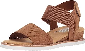 SkechersWomen's Desert Kiss-Stretch Quarter Strap Sandal Flat