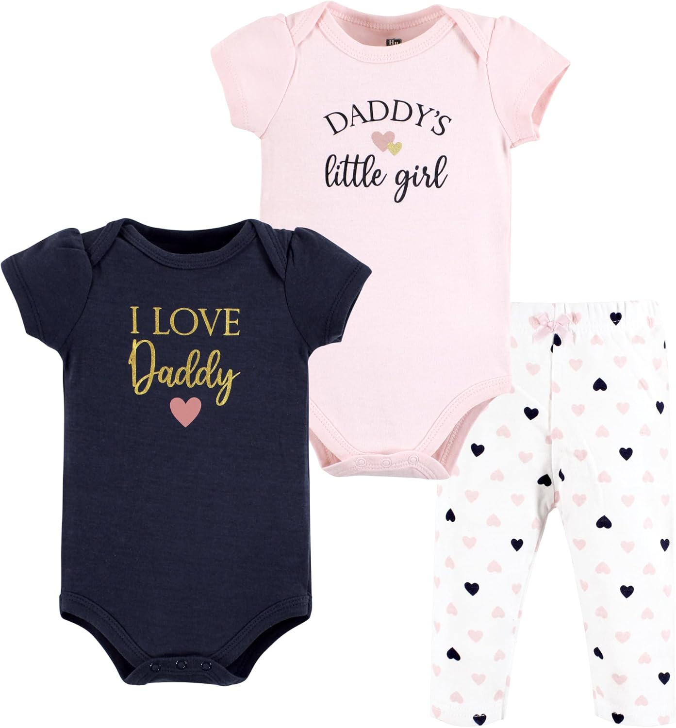 Hudson Baby Unisex Cotton Bodysuit and Pant Set