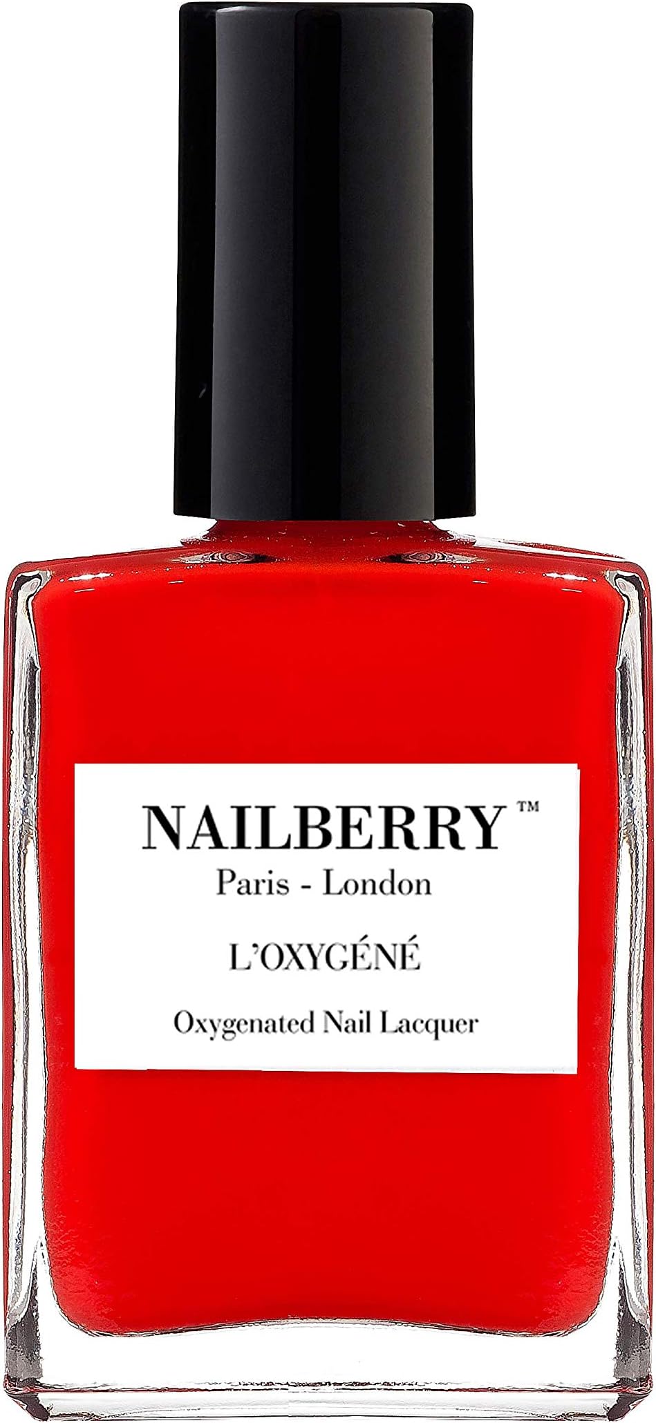 – L'Oxygéné Oxygenated Nail Lacquer | Cherry Cherie, 15 ml | Polish for a Healthier Manicure & Long Lasting Colour | 12-Free, Vegan, Halal, Cruelty & Gluten Free