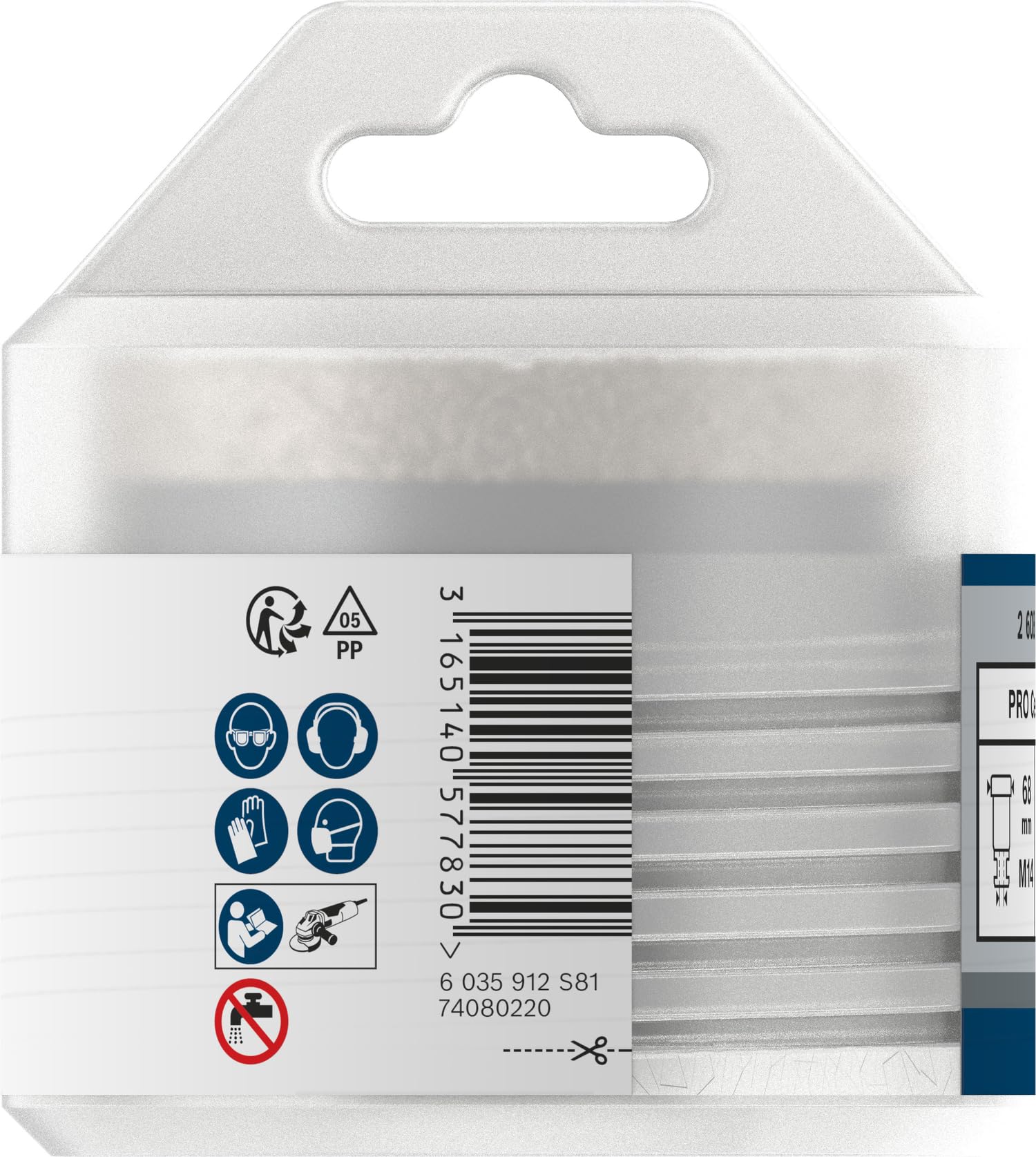 Bosch 2 608 587 131 - Coronas de diamante para perforación en seco Dry Speed Best for Ceramic (68 x 35 mm)