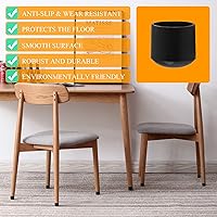 Vista 2 de 48 tapas plegables para patas de silla, tapas de mesa de PVC de 5/8 pulgadas, fundas redondas para patas de silla, protectores de suelo y tapas