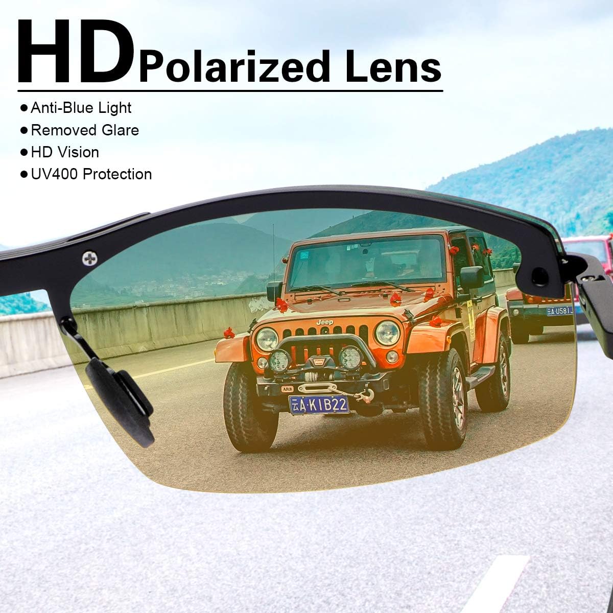 Men's Photochromic Polarized Sunglasses Al-Mg Metal Frame Sports Driving Glasses UV400 Protection Anti Glare Eyewear - Image 4