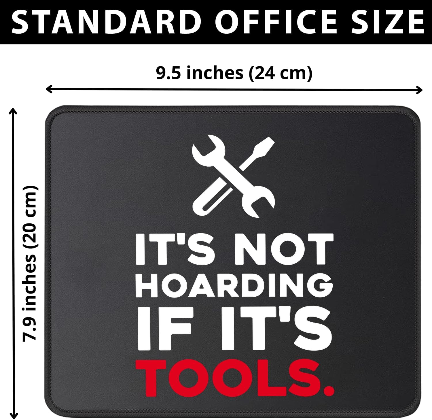 Funny Handyman Mouse Pad, Home Improvement Gift, Office Mousepad for Desk, 2 Pack image 2