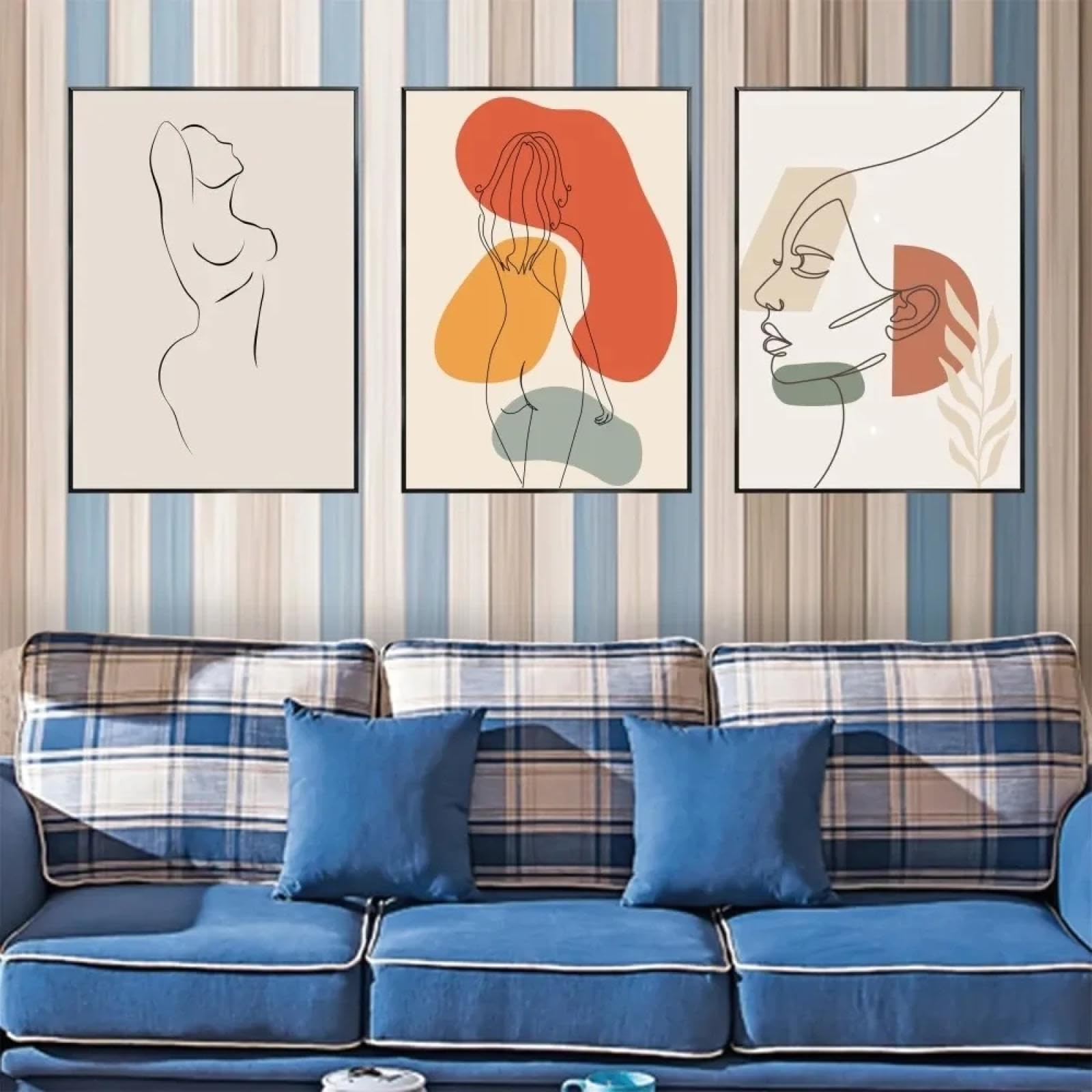 Affiches art peintures murales abstraites impression toile 70x100cm - 8