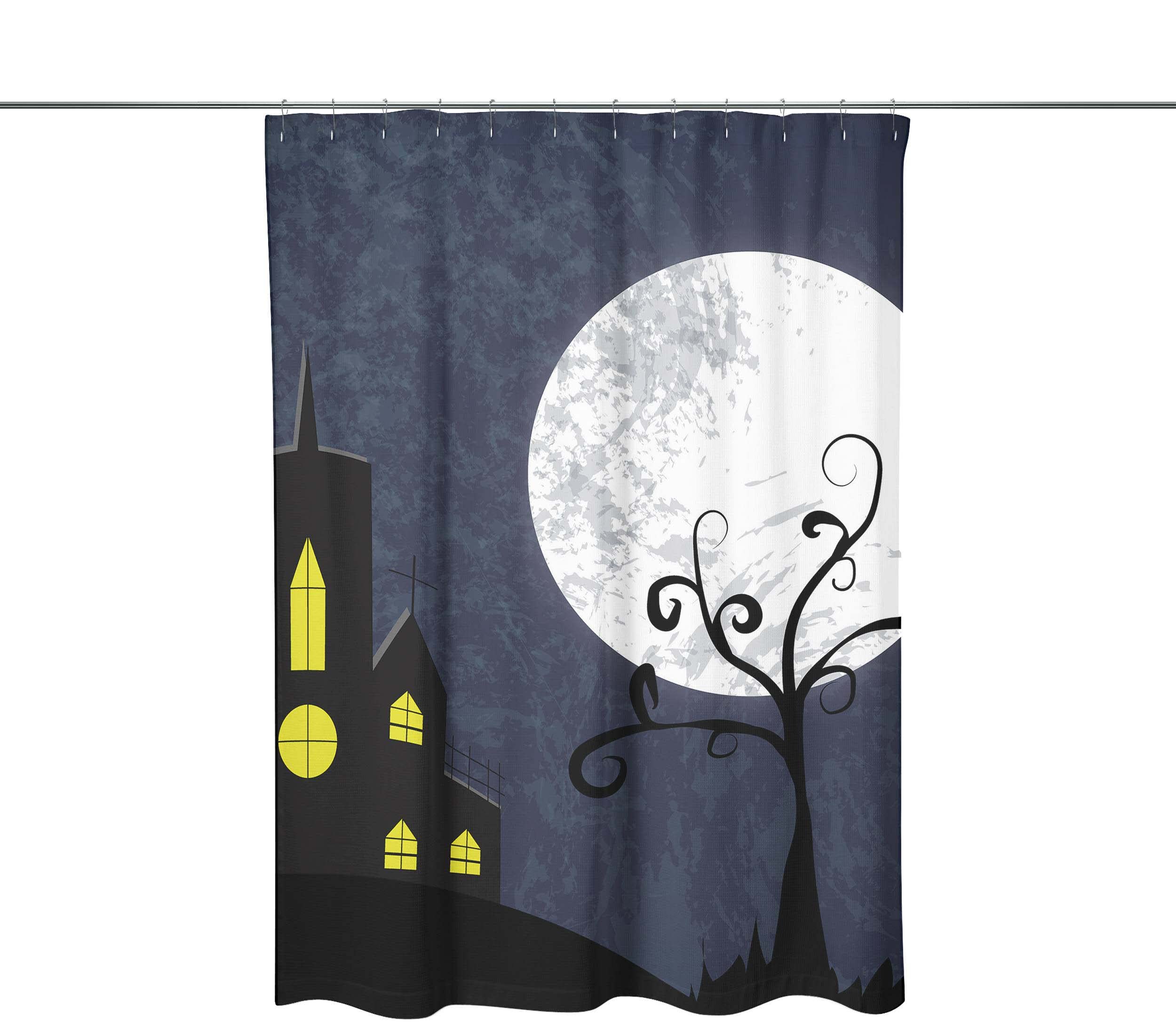 Bonamaison Shower Curtain, Polyester, Multicolor, 150x200