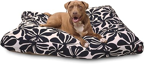 Miniatura 3 de Majestic Pet Products - Cama rectangular mediana para perros con funda extraíble y lavable para interiores y exteriores, color rojo