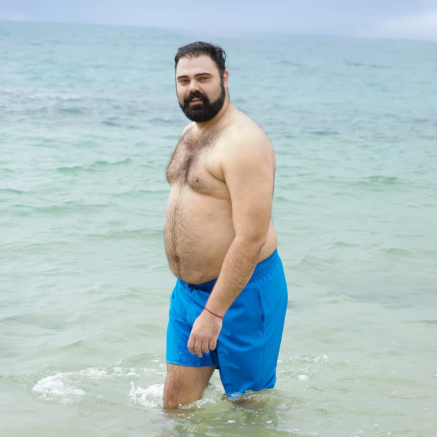 BRISIRA Big and Tall Mens Swim Trunks Swim Shorts Compression Liner Swimsuit Bathing Suit Board Shorts 1X-6X - Image 5