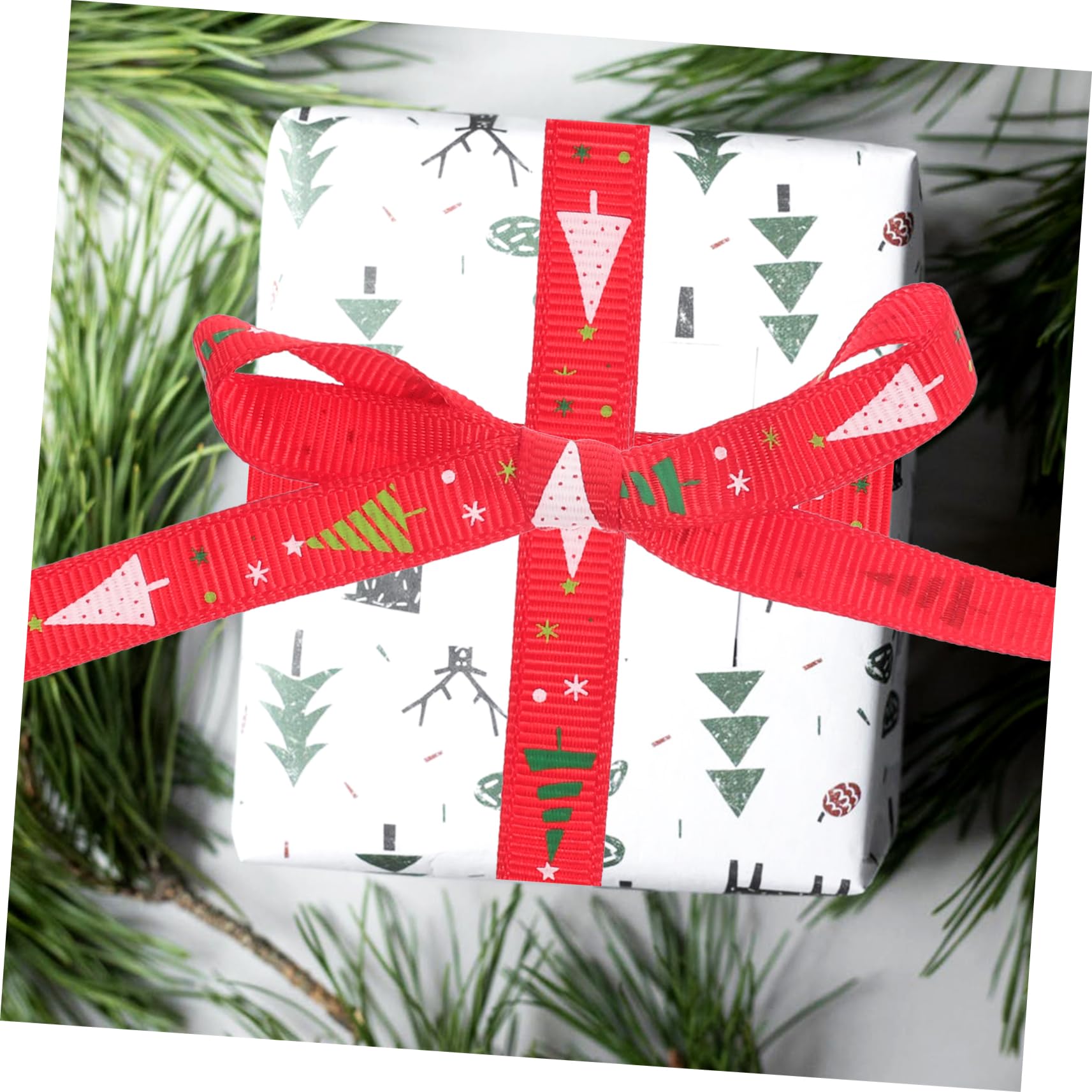 15rollen Weihnachtsgeschenkband Dekorative Satinbänder Für Party-dekoration Schleifen Festliche Verpackung Für Weihnachten Pro Rolle