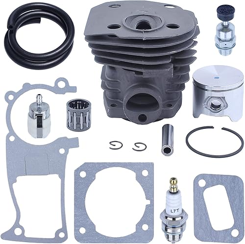 Miniatura 6 de Para Husqvarna 340 345 346XP 350 351 353 para motosierras, kit de pistón de cilindro de 1.732 in, 503869971, 503 89 44-01, 503 86 25-01