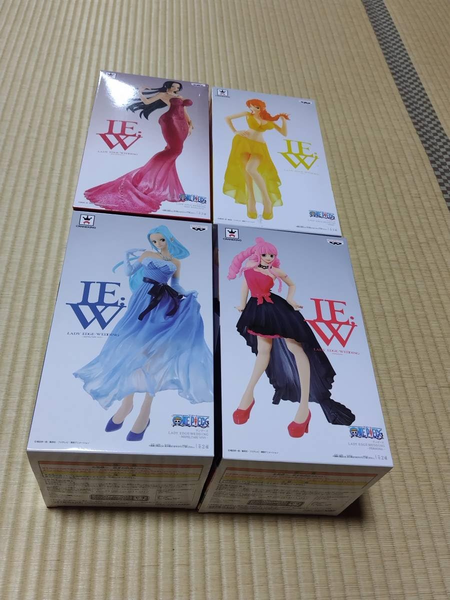 未開封LADYEDGE WEDDING ナミ ビビ ペローナ ハンコック セット Amazon.co.jp: セット ワンピース LADY EDGE:WEDDING フィギュア ビビ