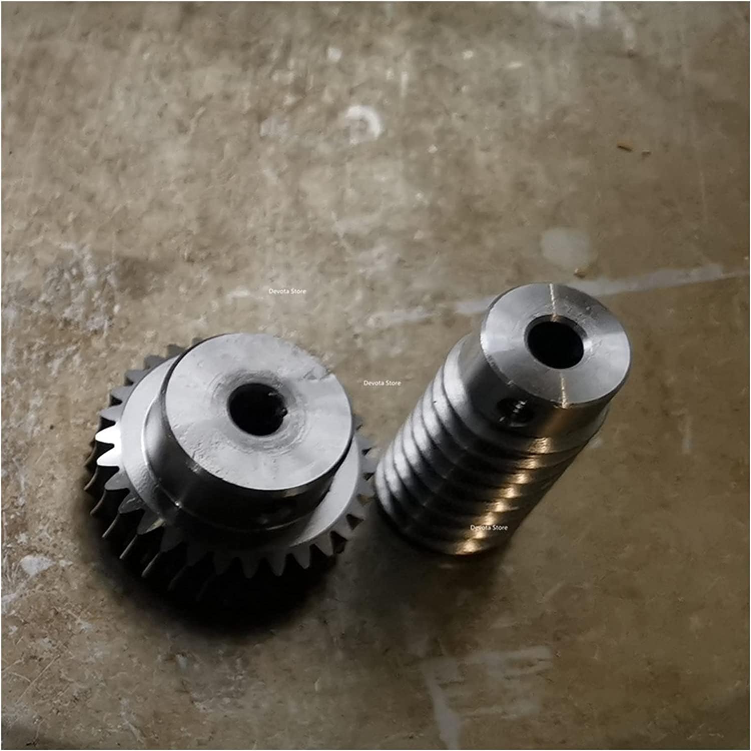Ritzelmotor, 0,5 M Schneckengetriebe, 1:20/30/40/50 Geschwindigkeitsverhältnis, 40 Cr Präzisionsschnecke 4/5/6 Mm(0.5m 60t 6mm)