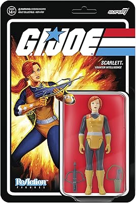 Super7 G.I. Joe Scarlett 3.75 in Reaction Figure