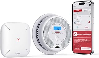 X-Sense WLAN Rauch- und Kohlenmonoxid Melder SC07-MR, Smart Vernetzter CO Melder, mit X-Sense Home Security-App, 1 Rauchgas-Melder und CO-Detektor mit 1 SBS50 Basisstation, SC07-MR11