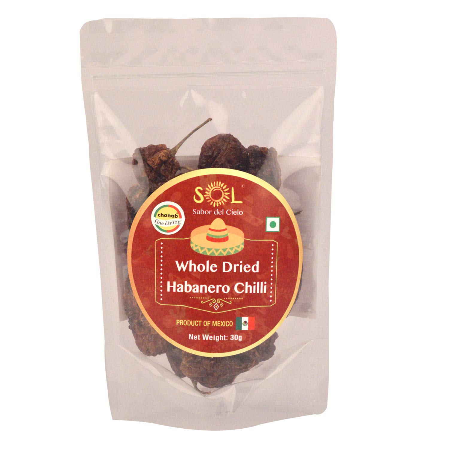 Sol Whole Dried Habanero Chillies with stem, 30g (B0848JSQHH) Amazon Price History, Amazon Price Tracker
