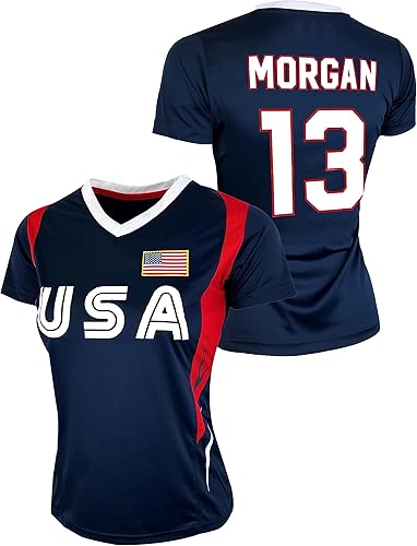 Camisa para mujer de Alex Morgan, tallas adultas, camiseta USWNTPT oficial de la Asociación del Equipo Nacional de Fútbol Femenino de Estados Unidos