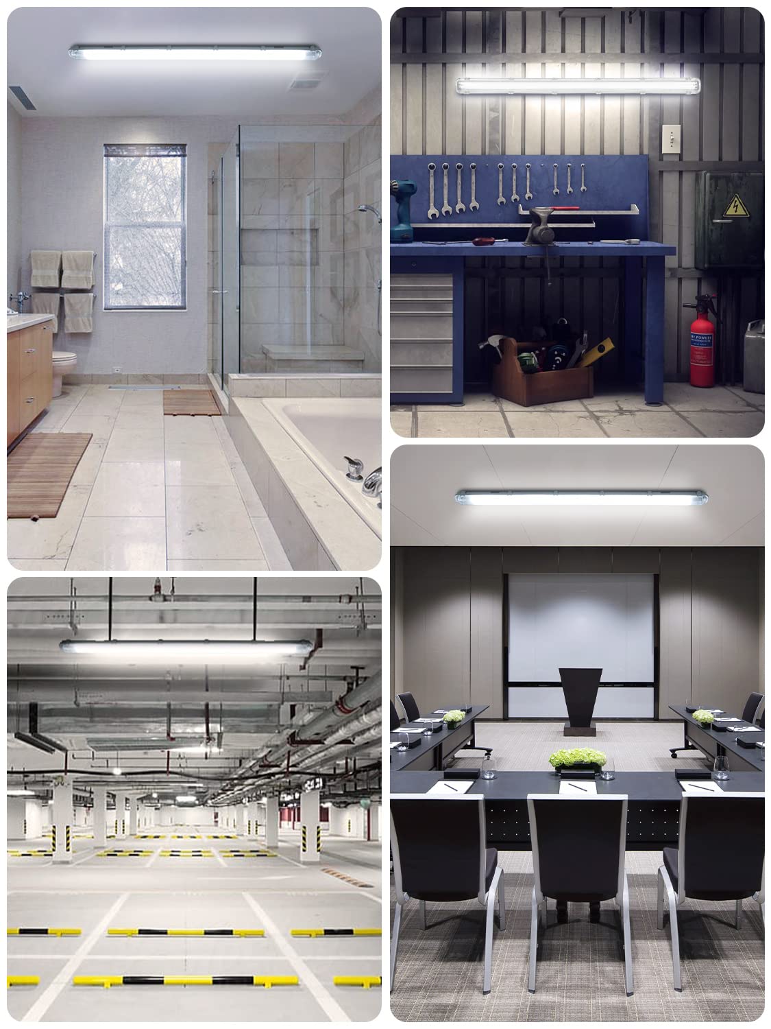 Tubo LED de 120 cm, 18 W, 1800 lúmenes, luz Blanca Neutra de 4000 K, Resistente al Agua (IP65), Ideal para Techo, Cocina, baño, Oficina o sótano. Solución de iluminación de bajo co