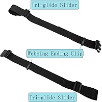 Vista 3 de YYST Una mochila Cinturón De Cintura Mochila Correa De Cintura Ajuste Universal Con Hebilla - Negro