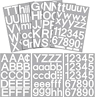 Vista 1 de Outus 8 hojas de calcomanías de letras de vinilo autoadhesivas para buzones, letras y números de vinilo para exteriores para manualidades