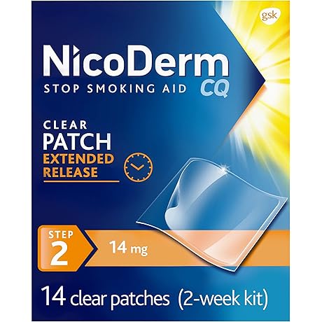 NicoDerm CQ Step 2 Nicotine Patches to Quit Smoking - Stop Smoking Aid