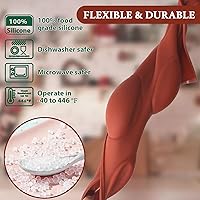 Vista 3 de Moldes de bomba de cacao para chocolate caliente, silicona hemisferio de 2.5 pulgadas, paquete de 3, molde semicircular, 6 cavidades, circular, sin