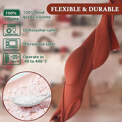 Miniatura 3 de Moldes de bomba de cacao para chocolate caliente, silicona hemisferio de 2.5 pulgadas, paquete de 3, molde semicircular, 6 cavidades, circular, sin