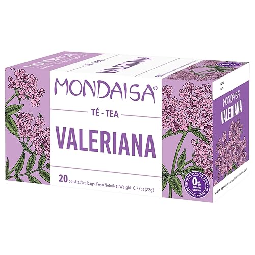 MONDAISA - Té de raíz de valeriana, 20 bolsas de té (paquete de 4), certificado KOSHER