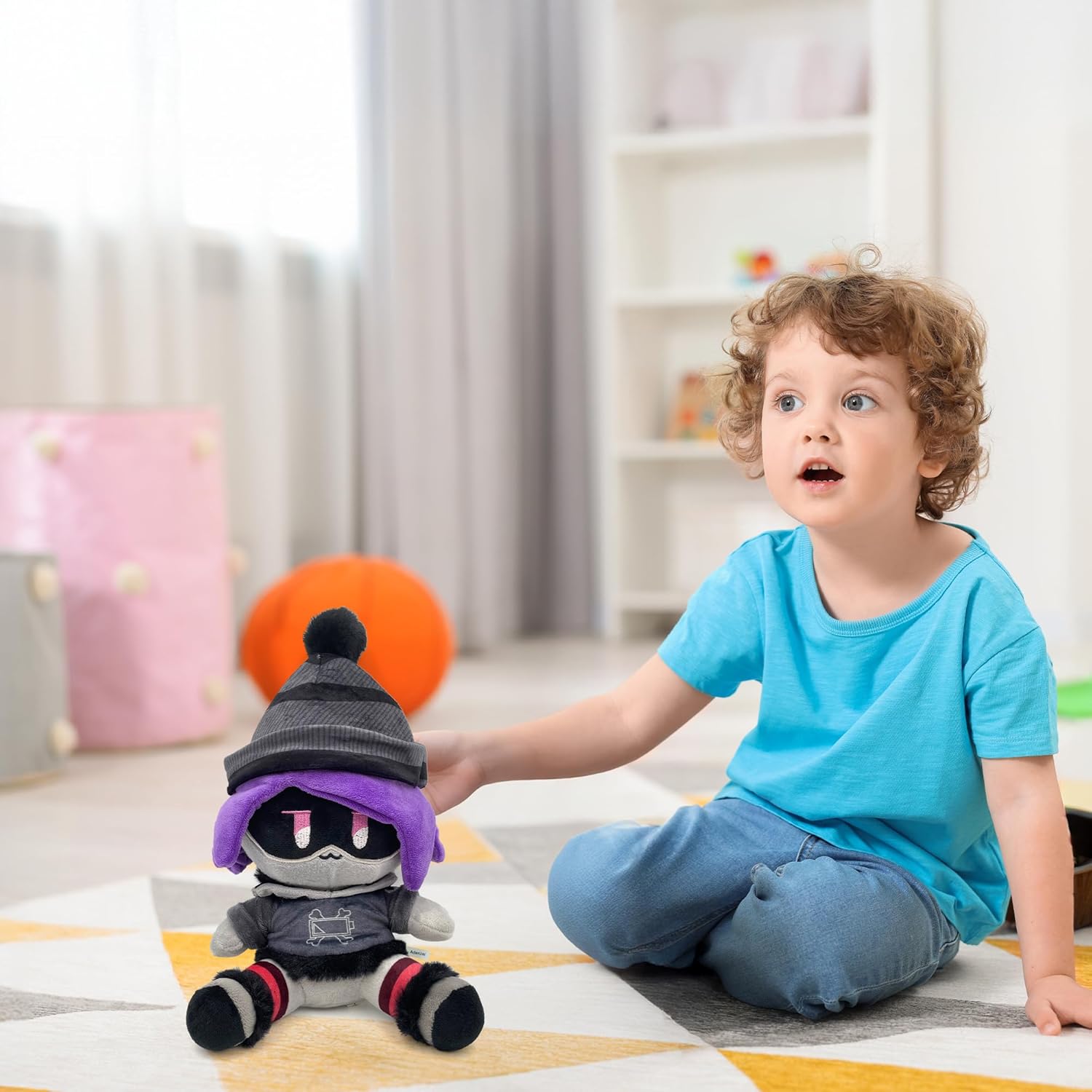 Plush v Toys Plush Doll Cartoon for Fans, Stuffed Doll Gifts Kids Choice Birthday Presents for Kids (Uzi) Cute Halloween Plush Toy