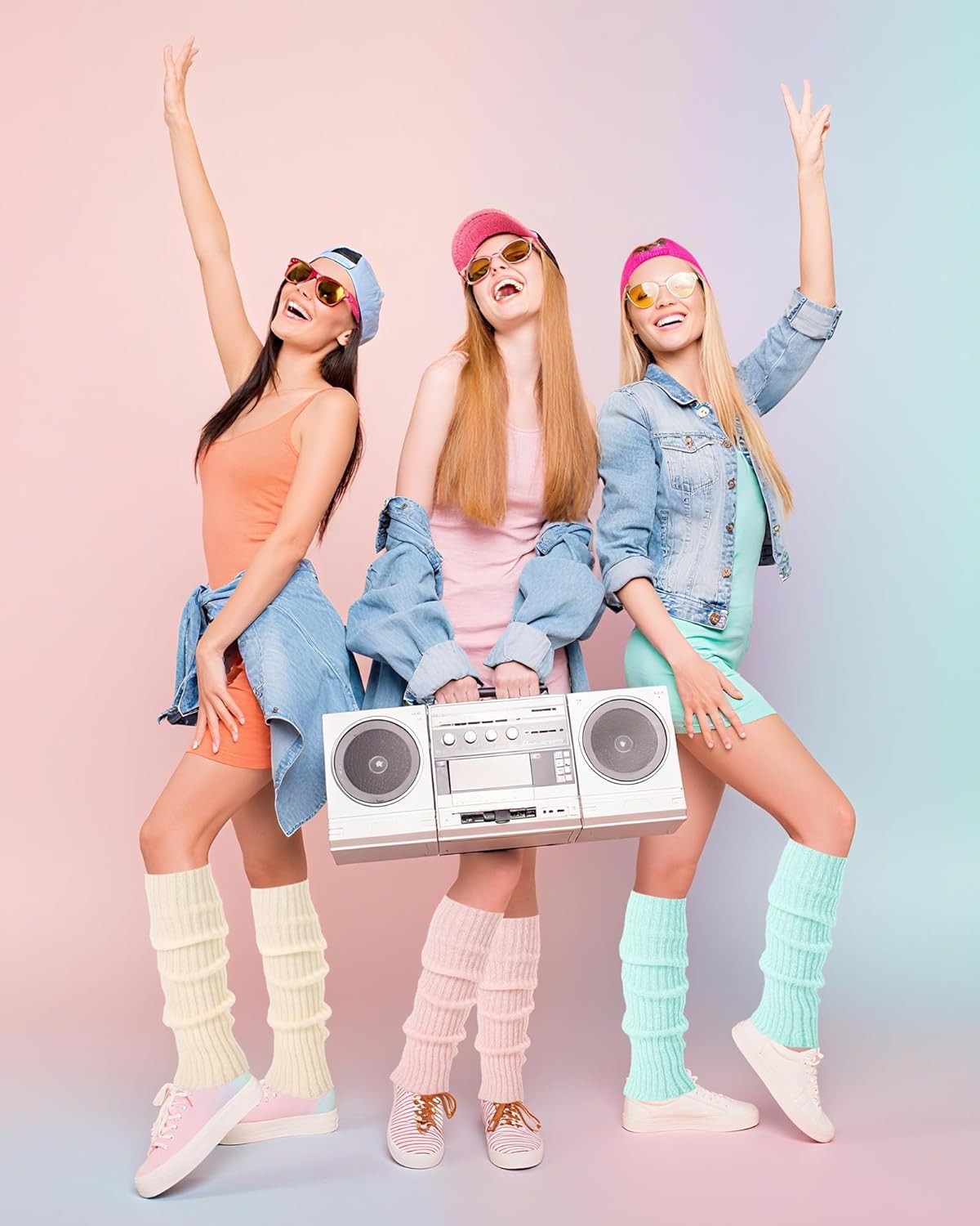 Ramede 4 Pairs Winter Leg Warmers for Girls Kawaii Y2k Japanese Loose Knitted Leg Warmers Wool Women Lolita Socks Cover - Image 5