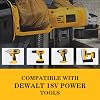 2 Paquetes Batería de Repuesto Ni-MH 4.6Ah DC9096 para Batería DeWalt 18V DC9098 DC9099 DC970 DW9095 DW9096 DW9098 DW9099 DE9095 DE9096 DE9098, Compatible con Herramientas Eléctricas Inalámbricas DeWalt 18V 7