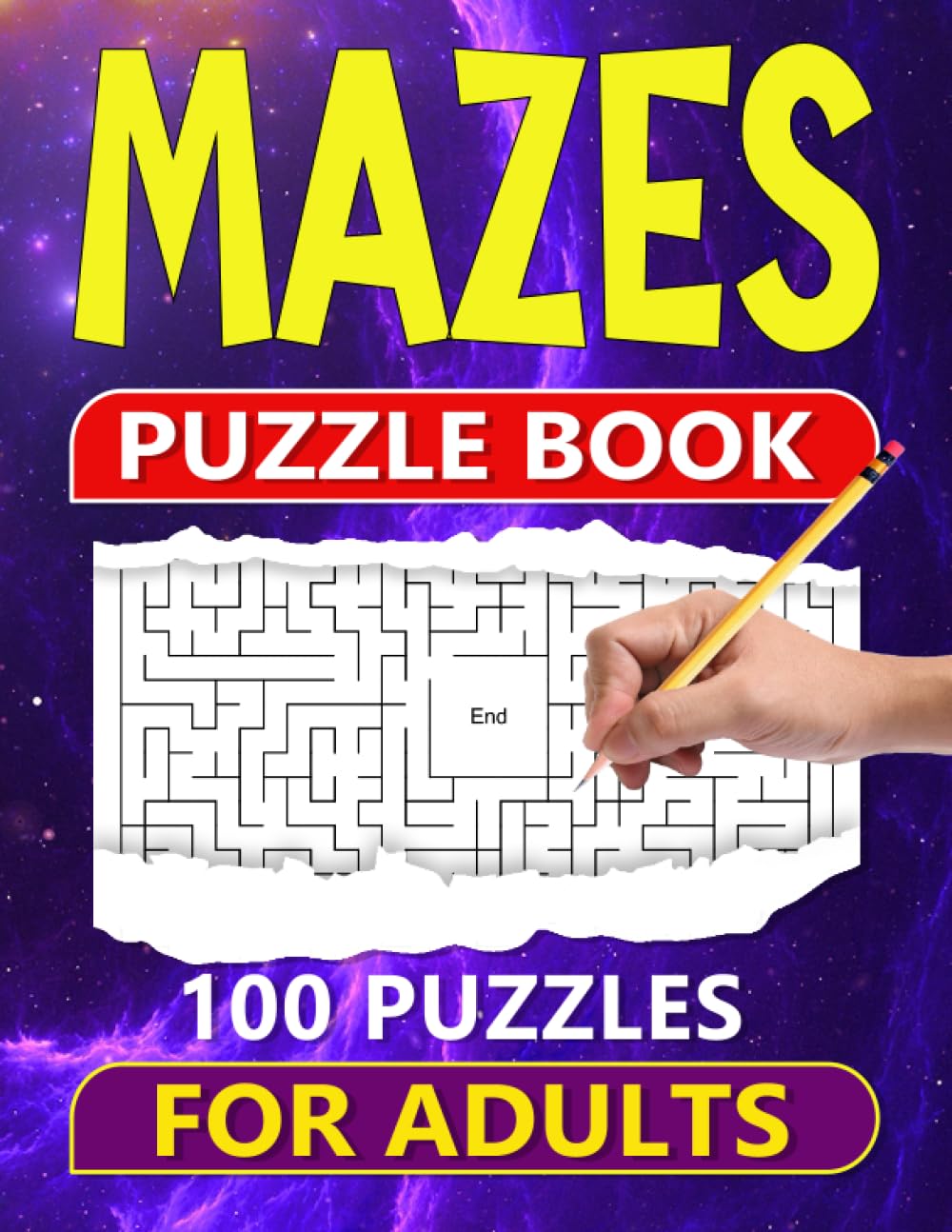 Mazes Puzzle Book for Adults: 100 Challenging Puzzles for Adults, Boost Memory, Concentration, and Problem-Solving Skills, Perfect Gift for Anyone Who Enjoys a Challenge