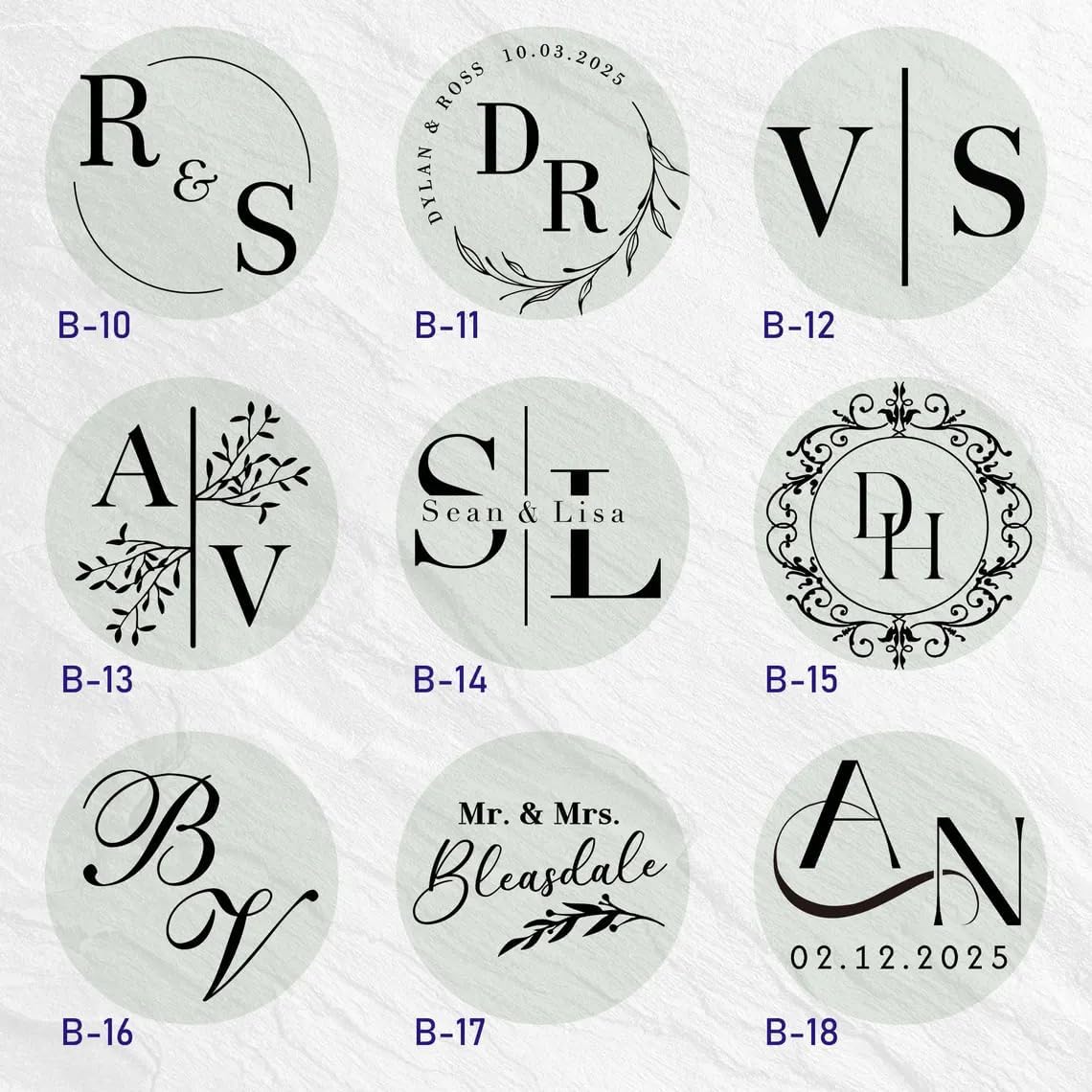 Custom Wedding with Name Embosser - Envelope and Invitation Embosser, Custom Monogram Forever Love Seal, Personalized Wedding Logo Stamp, Embossered with Couple Initials