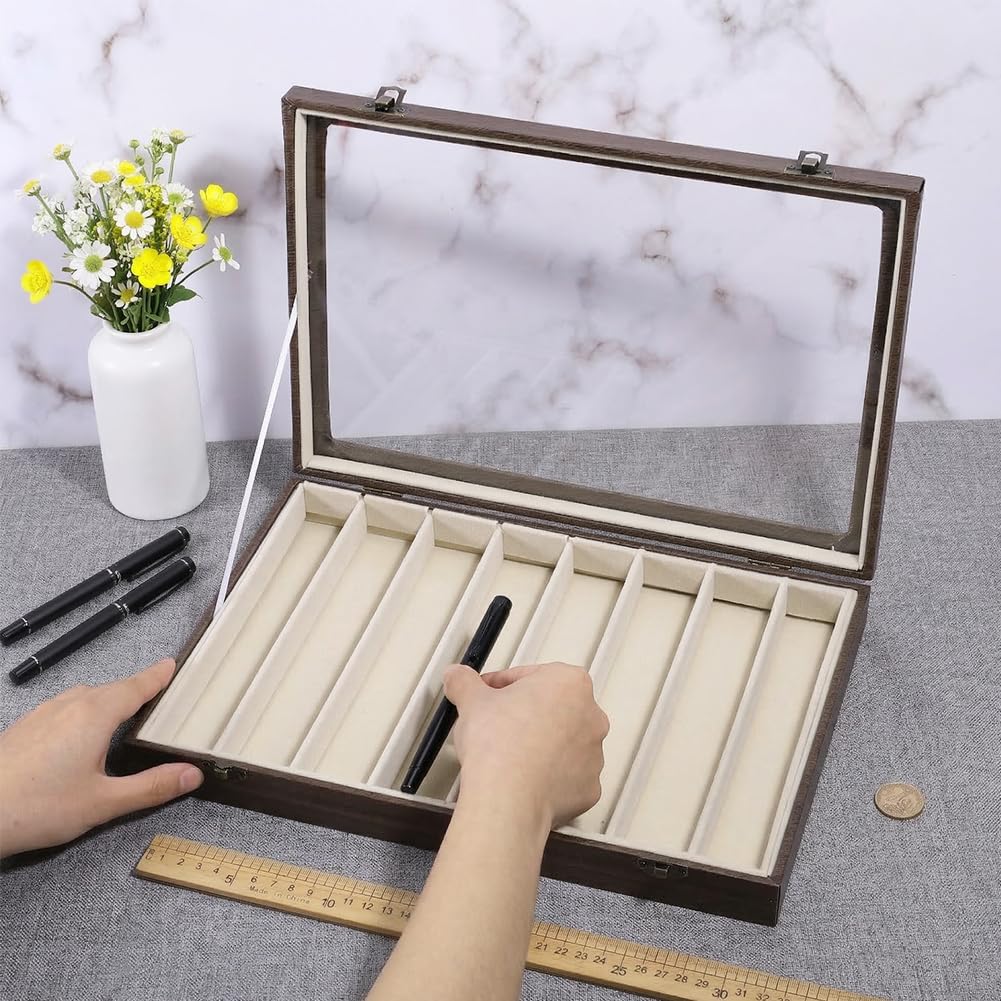 Amazon.co.jp: PH PandaHall 8スロット PUレザー ペンディスプレイ