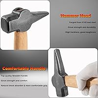 Vista 5 de Herrero Hammer Eye Punch Top Herramientas utilizadas con un golpeador ideal para forja en caliente
