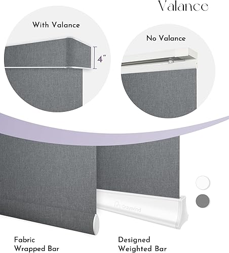 Miniatura 5 de Graywind Paneles deslizantes motorizados opacos compatibles con Alexa Google, persianas de riel para puertas corredizas de patio, tamaño