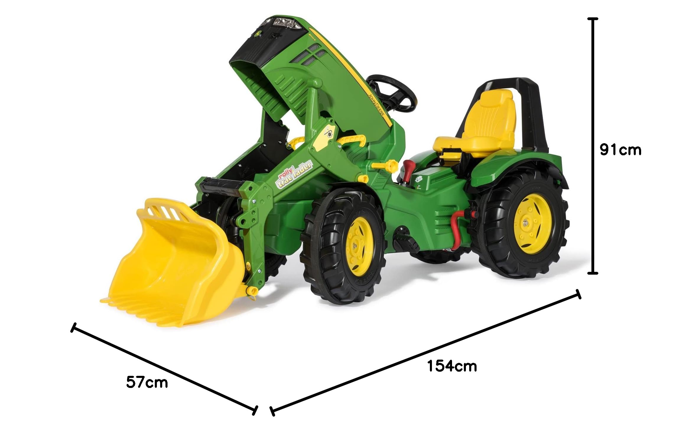 Adesivo RollyX-Trac Premium Per Trattore John Deere 8400R - Dimensioni 50x17,5 Cm - 3