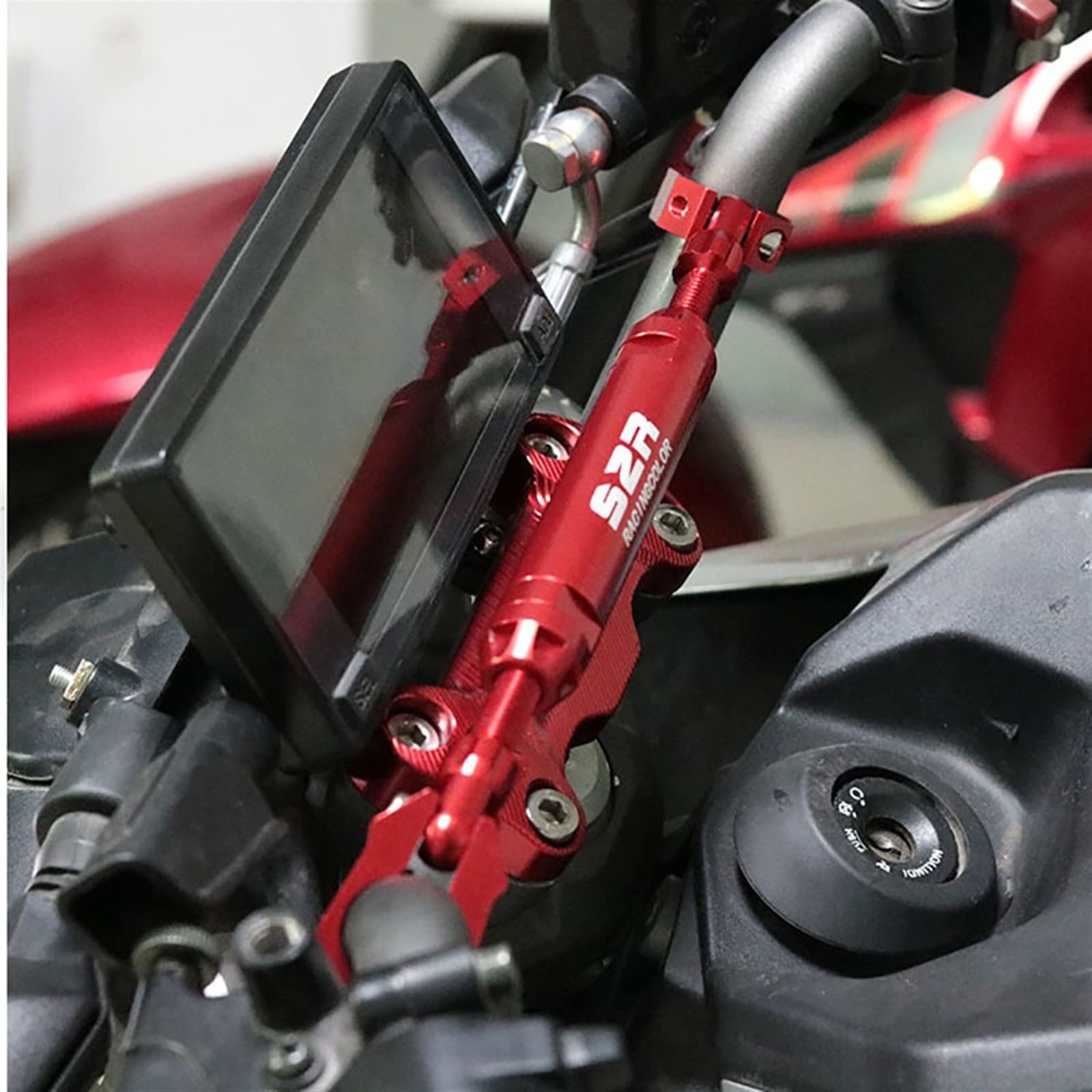 para Aprilia SRGT200 SR GT 200 SR GT 125 SR200 GT Barra De Equilibrio De Motocicleta Manillar Travesaño (Color : A Black, Tamaño : 1)
