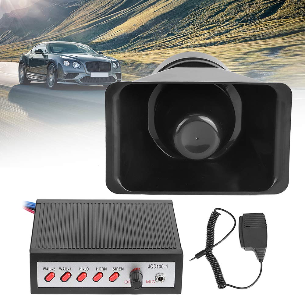 5 toni sirena forte elettronico 12V avvisatore acustico forte sirena altoparlante allarme auto allarme per parti di ricambio per accessori auto, clacson,Driver e altoparl