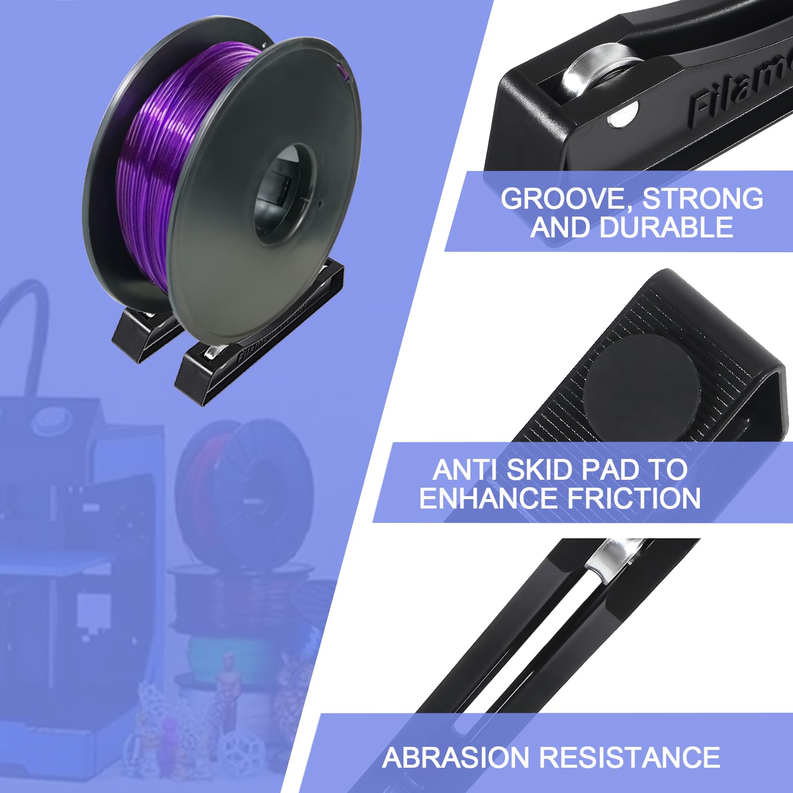 3D Printer Spool Holder - Stable Filament Storage -5