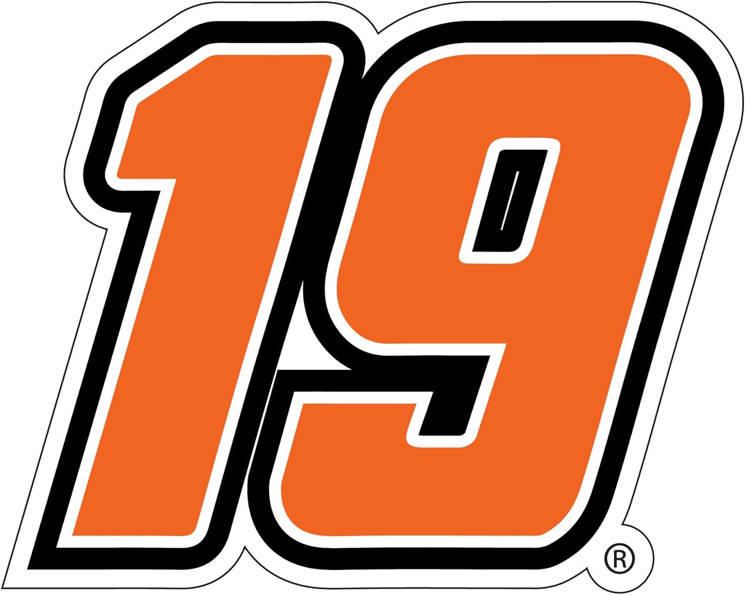 R and R Imports, Inc Martin Truex Jr. #19 Large Number Decal 2-Pack