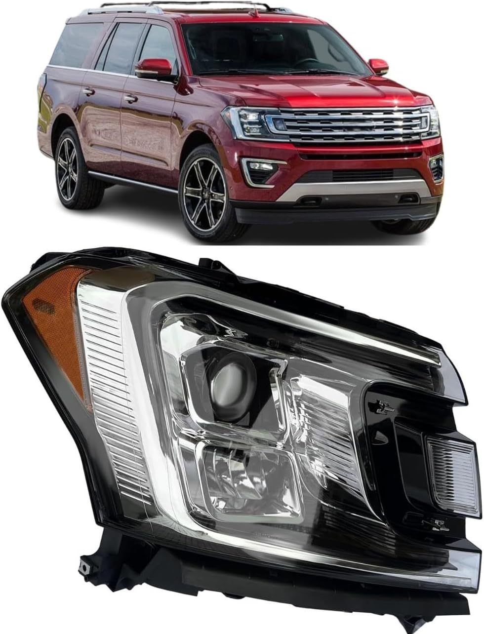 Halogen Taillight Compatible With 2018-2021 Ford Expedition XL XLT Left Driver Side