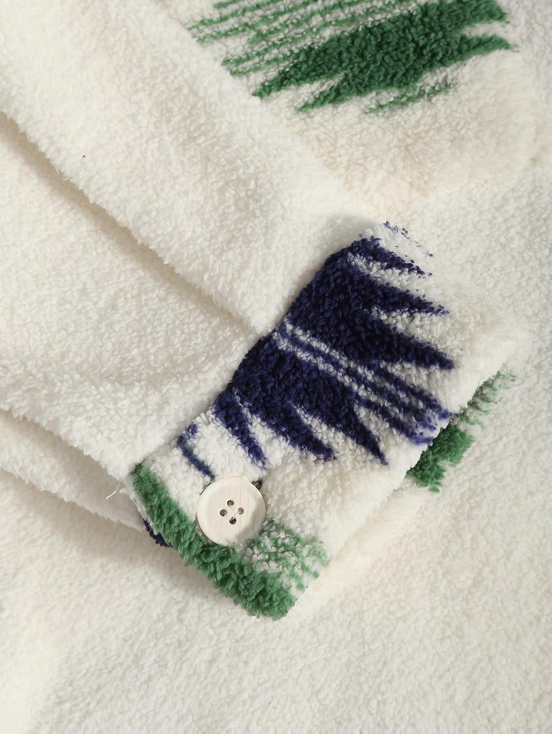 ZAFUL Men's Checked Plaid Color Block Flap Pocket Woolen Turn Down Collar Unisex Coat Long Sleeve Jacket - Image 6