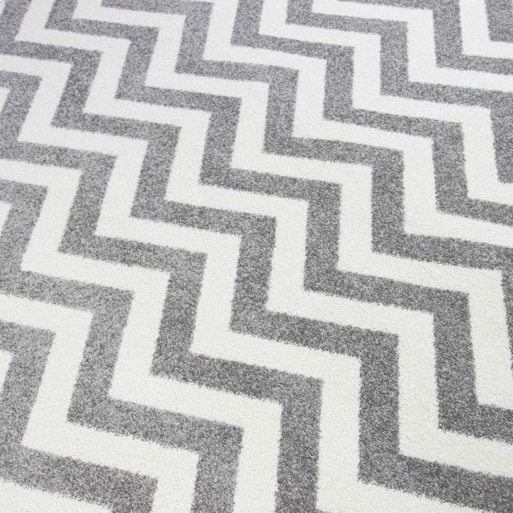 Tapis de salon au design scandinave gris rose crème Größe 120x170 cm