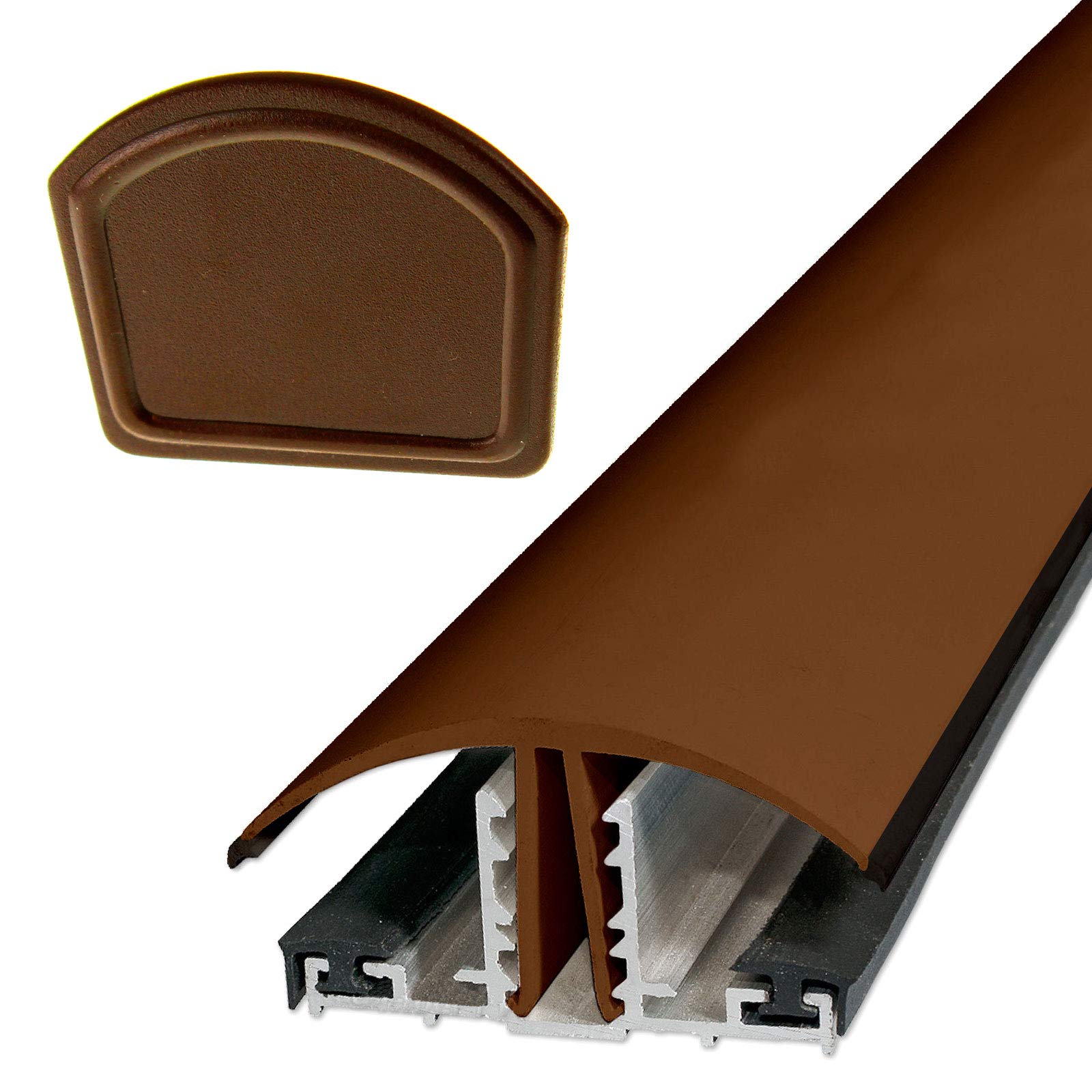 Sunwood Snap-Tight T25GB25BS 25GB Main Glazing Bar - 2.5m, Brown