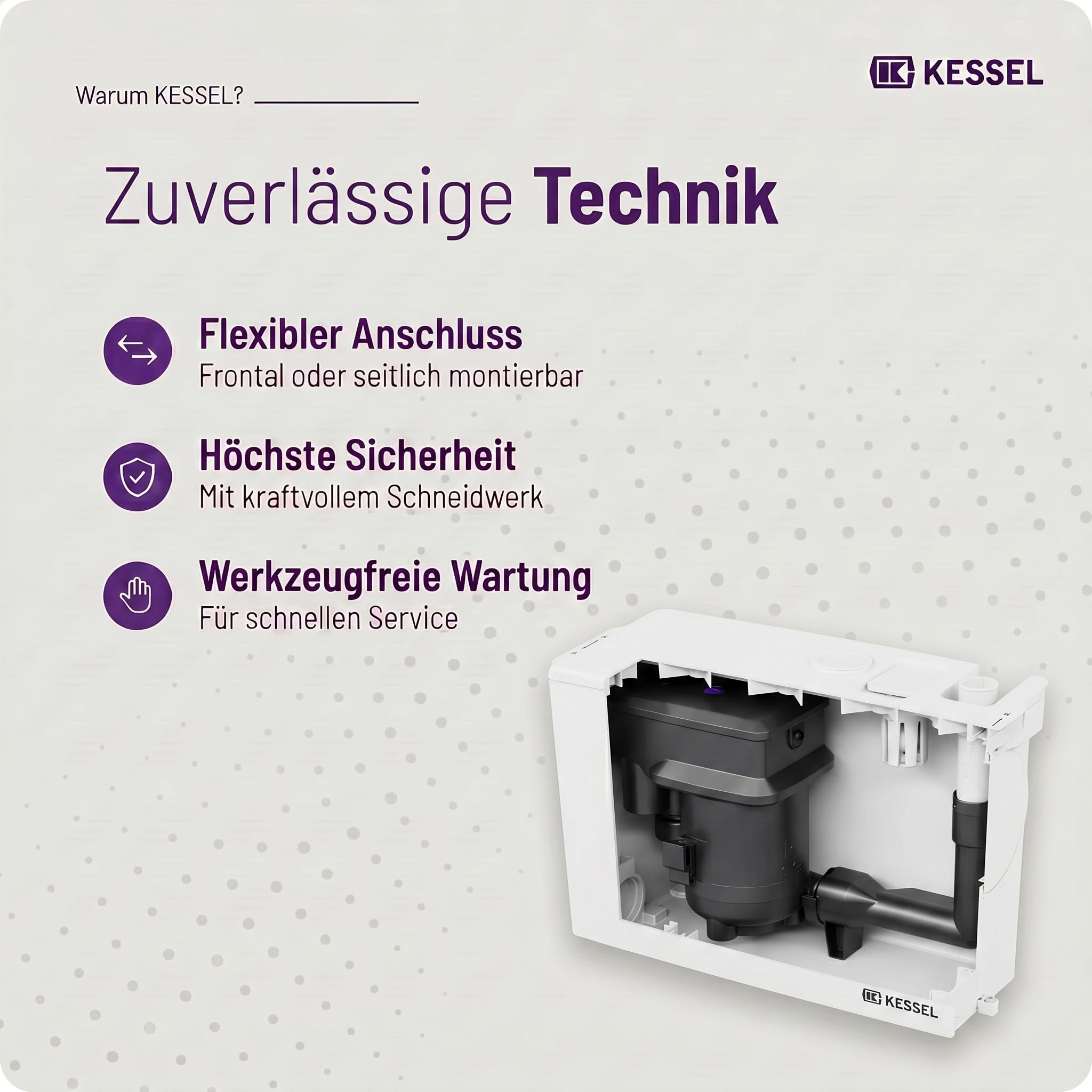 KESSEL Minilift M 28565 Schmutzwasserhebeanlage für fäkalienfreies Abwasser